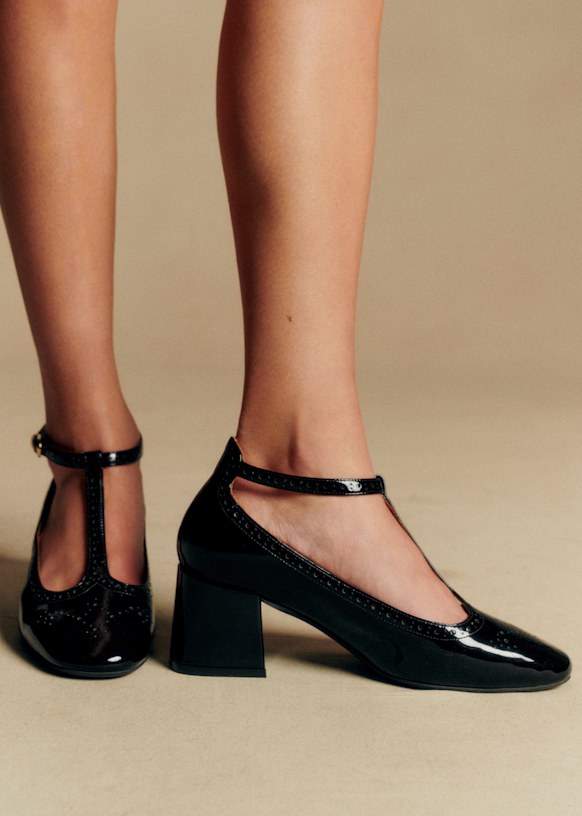 Esther Salome - Patent Black - Bovine Leather - S&amp;eacute;zane