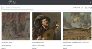 Online art galleries: National Gallery