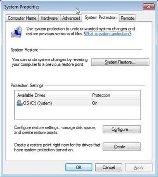 Windows 7 System Protection