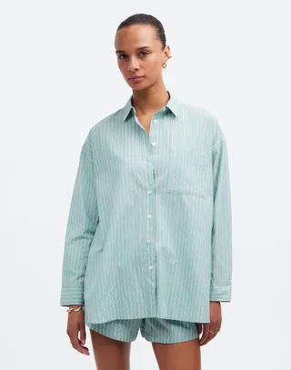 Madewell The Signature Poplin Oversized Shirt