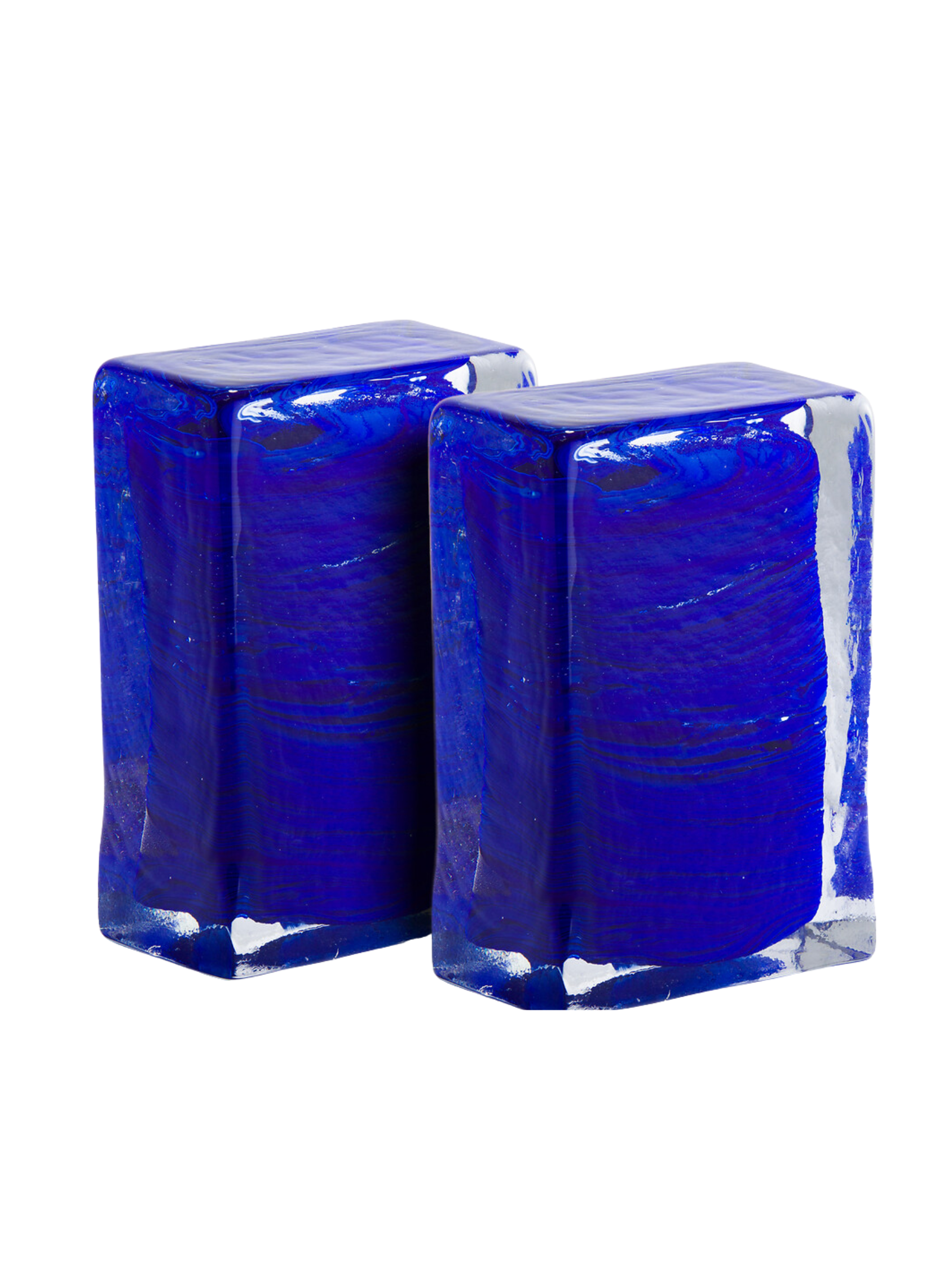 Set of 2 Diafani Glass Bookends