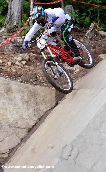 Sam Hill's third place was enough to retain the World Cup lead.