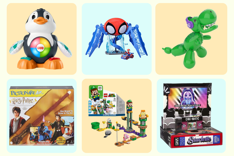 a collage of Amazon's top toys