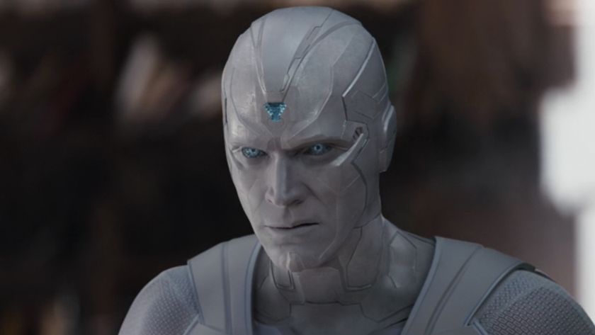 White Vision sneering in WandaVision