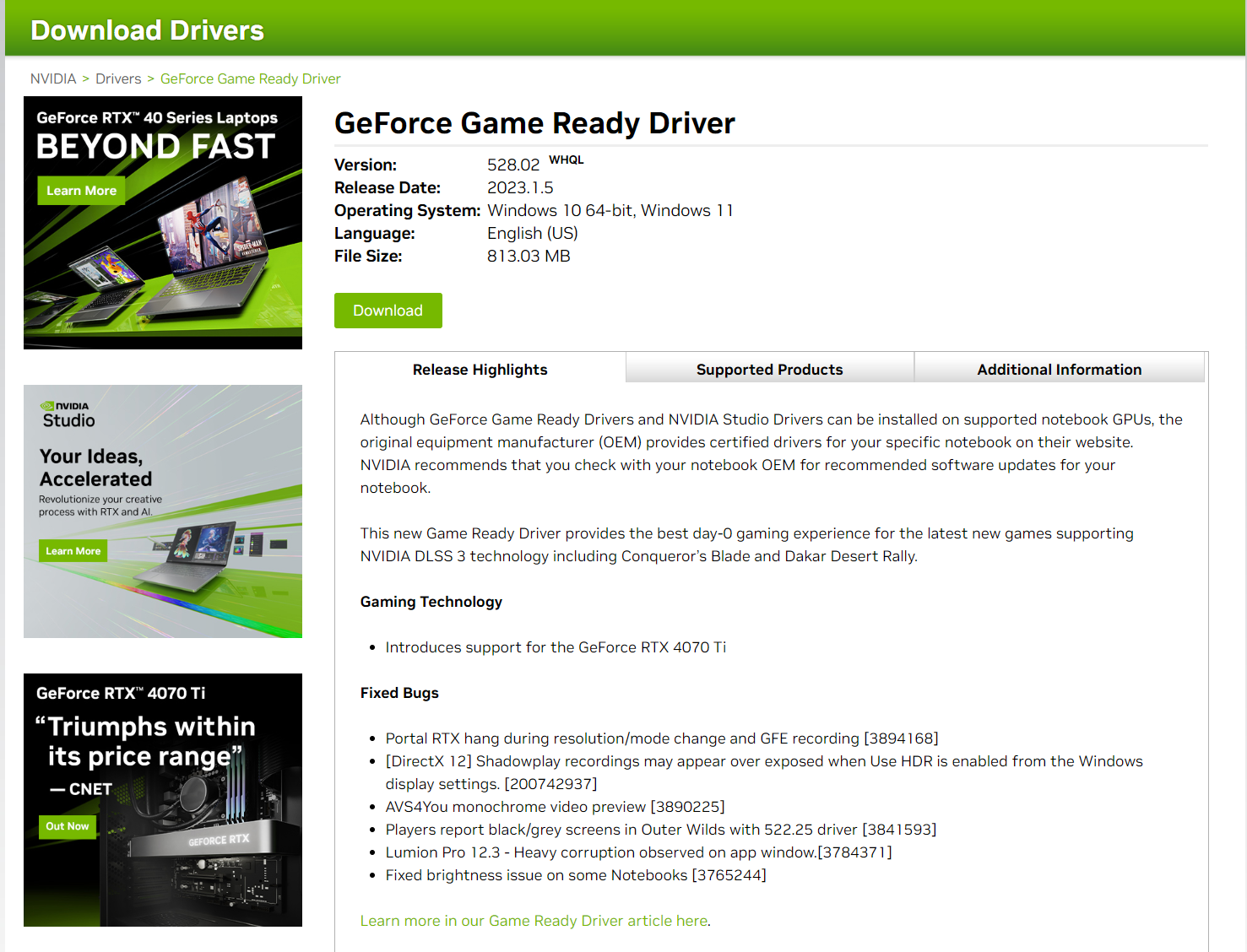 How to update Nvidia drivers