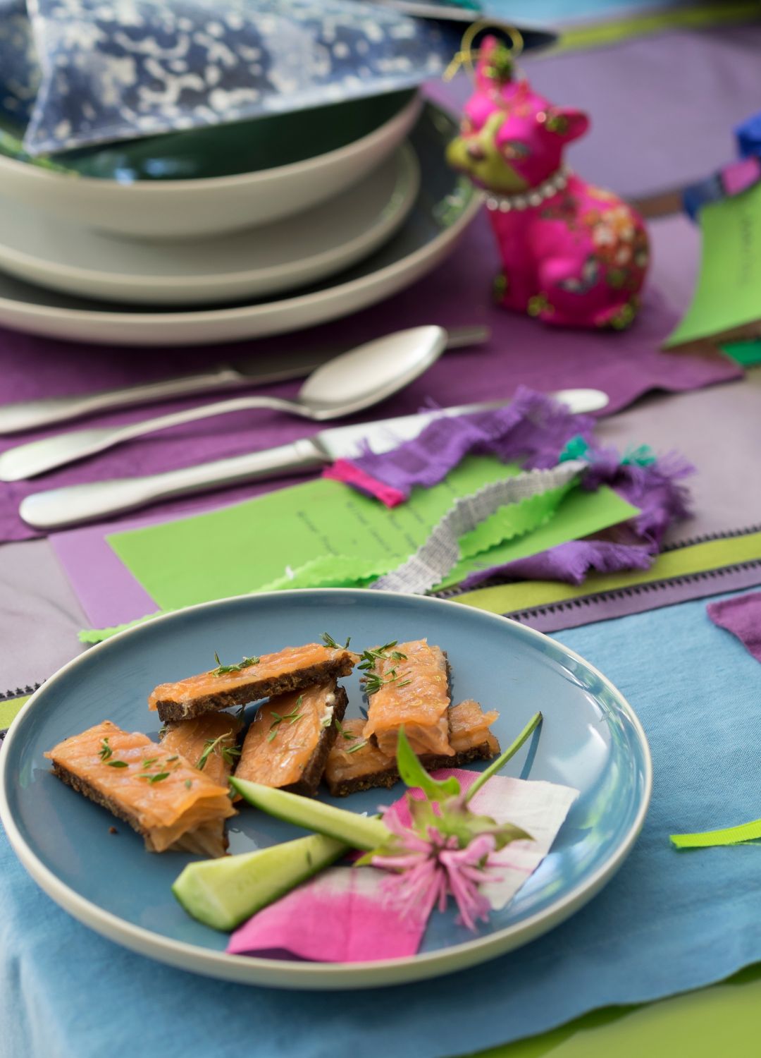 picture of kitsch themed tablescape