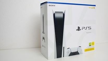 PS5 console in box
