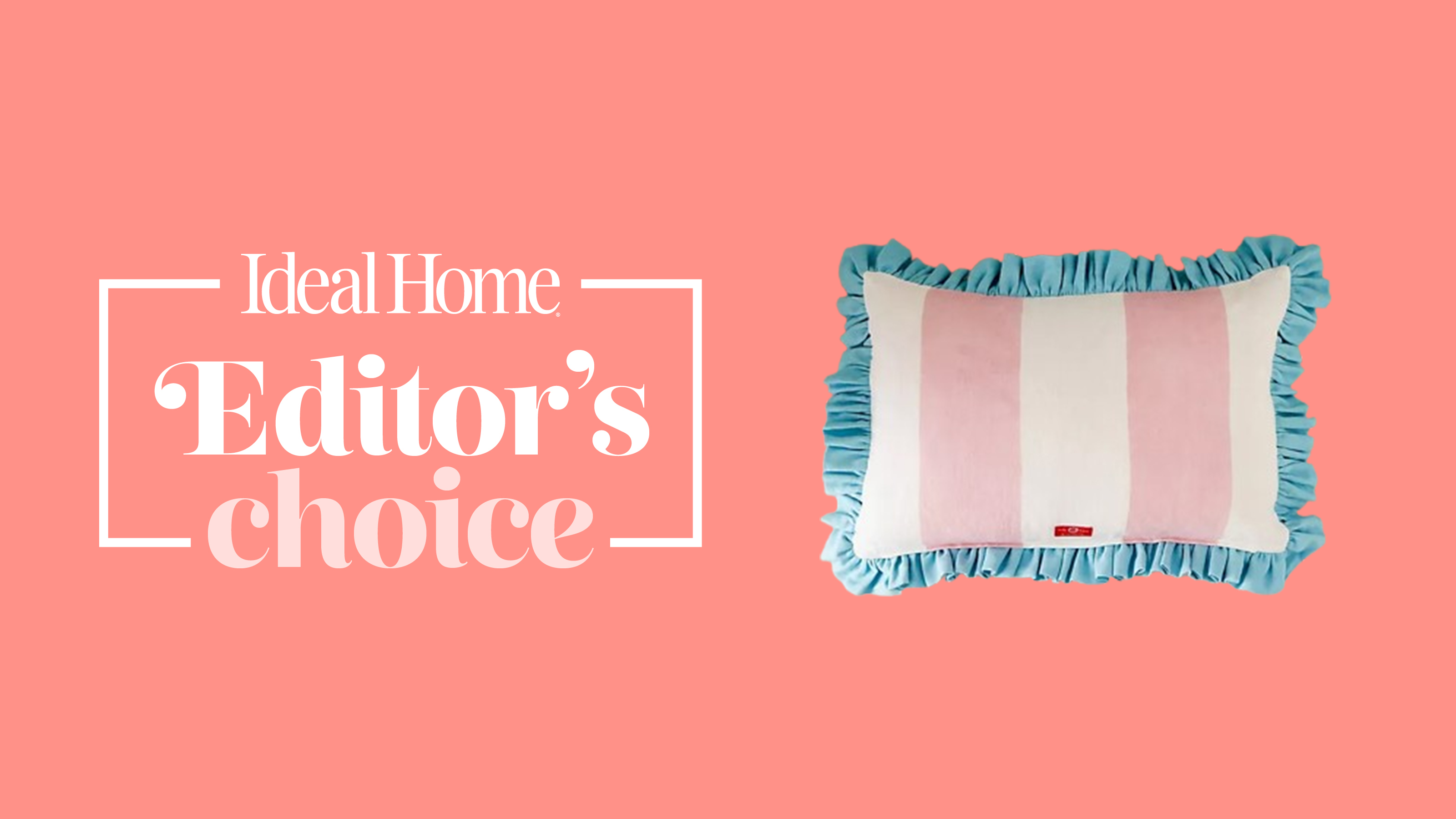 Molly Mahon cushion on pink background