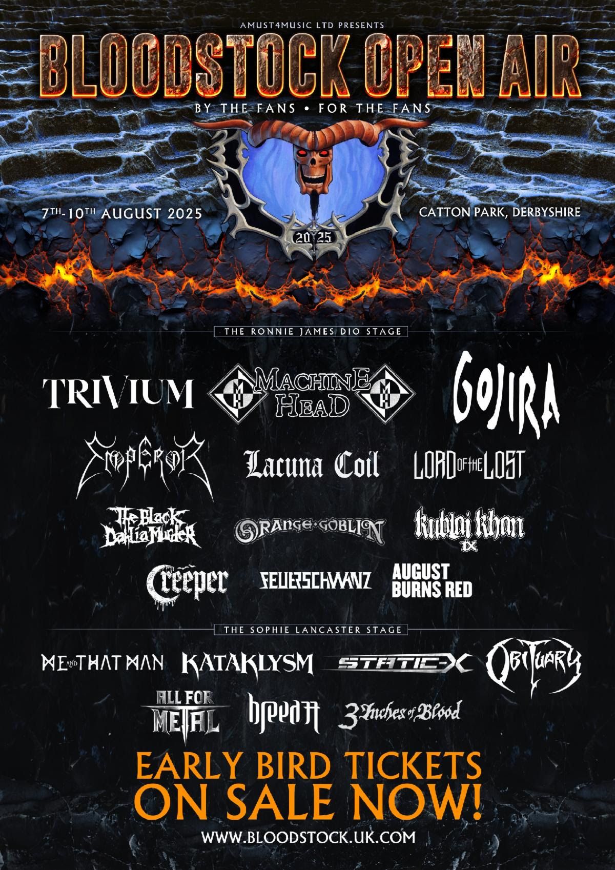 Trivium, Machine Head and Gojira to headline stacked Bloodstock 2025 ...