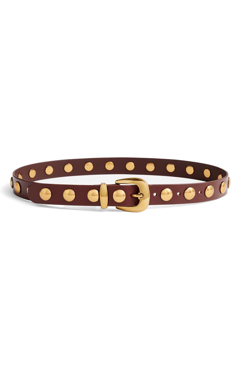 Studded Western Leather Belt