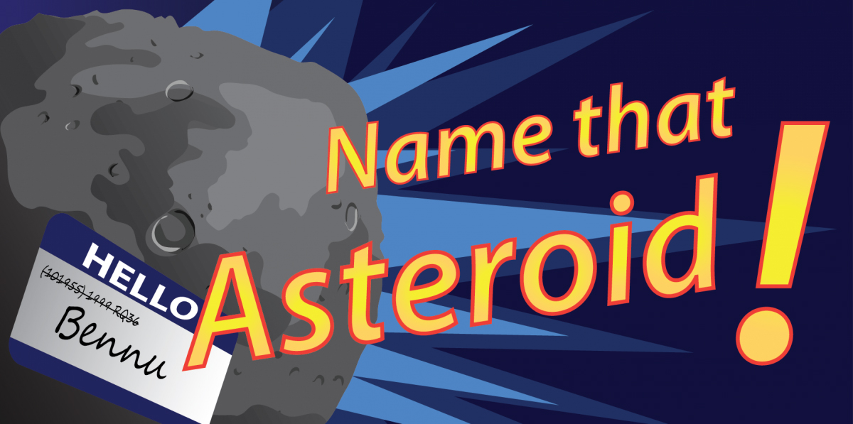 Third-grader Mike Puzio, age 9, has named the asteroid to be visited by NASA's Osiris-Rex mission launching in 2018. In a contest, Puzio suggested the target asteroid 1999 RQ36 be named Bennu (pronounced ben-oo) after an ancient Egyptian avian deity.