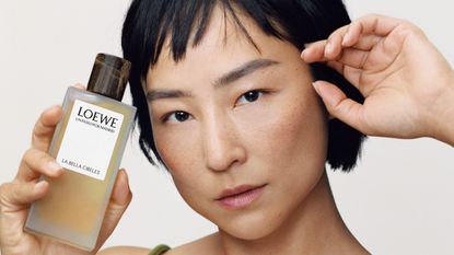Loewe fragrance campaign with Greta Lee