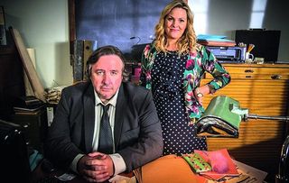 Jo Joyner and Mark Benton will return in a second series of daytime detective drama, Shakespeare & Hathaway. (Picture: BBC)