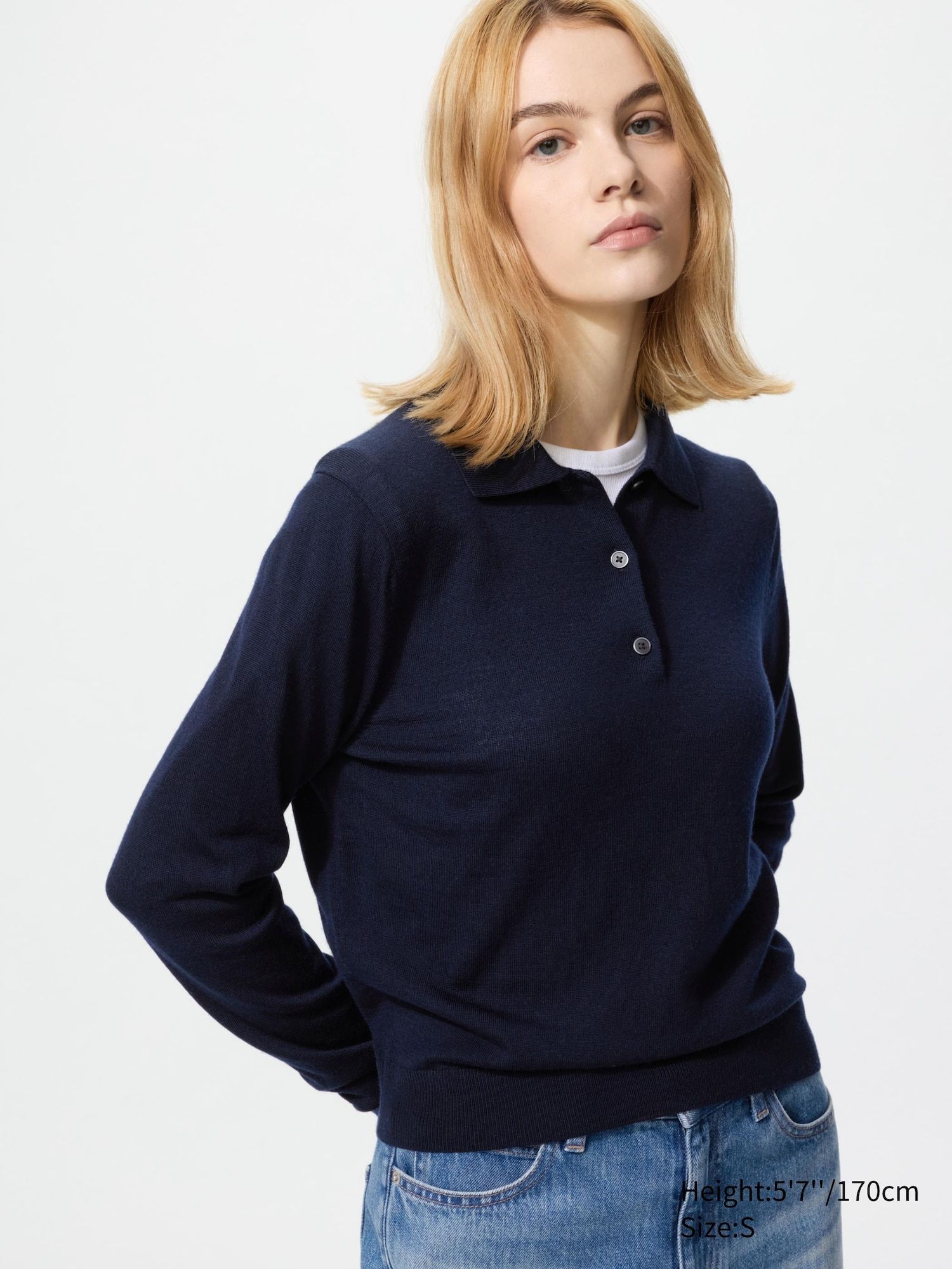 100% Merino Polo Jumper