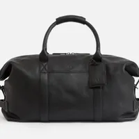 Antler Brompton Leather Weekend Bag (Black), was £399 now £239.40 | Antler