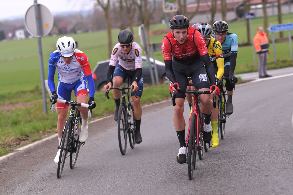 DOUR BELGIUM MARCH 03 Michael Mottram of The United Kingdom and Team Vitus Pro Cycling PB Brother UK during the 52nd Grand Prix Le Samyn 2020 a 2019km race from Quaregnon to Dour GPSamyn gpsamyn on March 03 2020 in Dour Belgium Photo by Luc ClaessenGetty Images