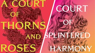 A Court of Thorns and Roses cover vs A Court of Splintered Harmony cover