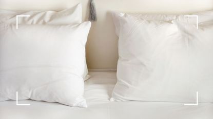 picture of pillows on bed 