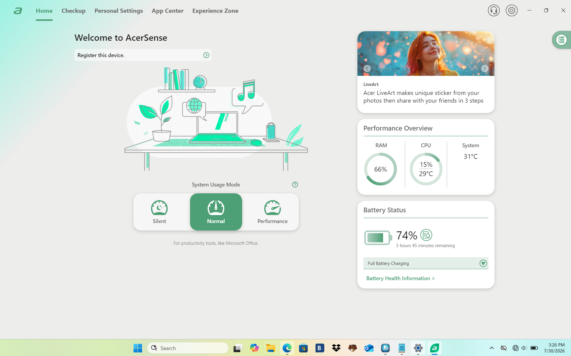 Acer Swift Go 16 AI (AMD Gorgon Point)