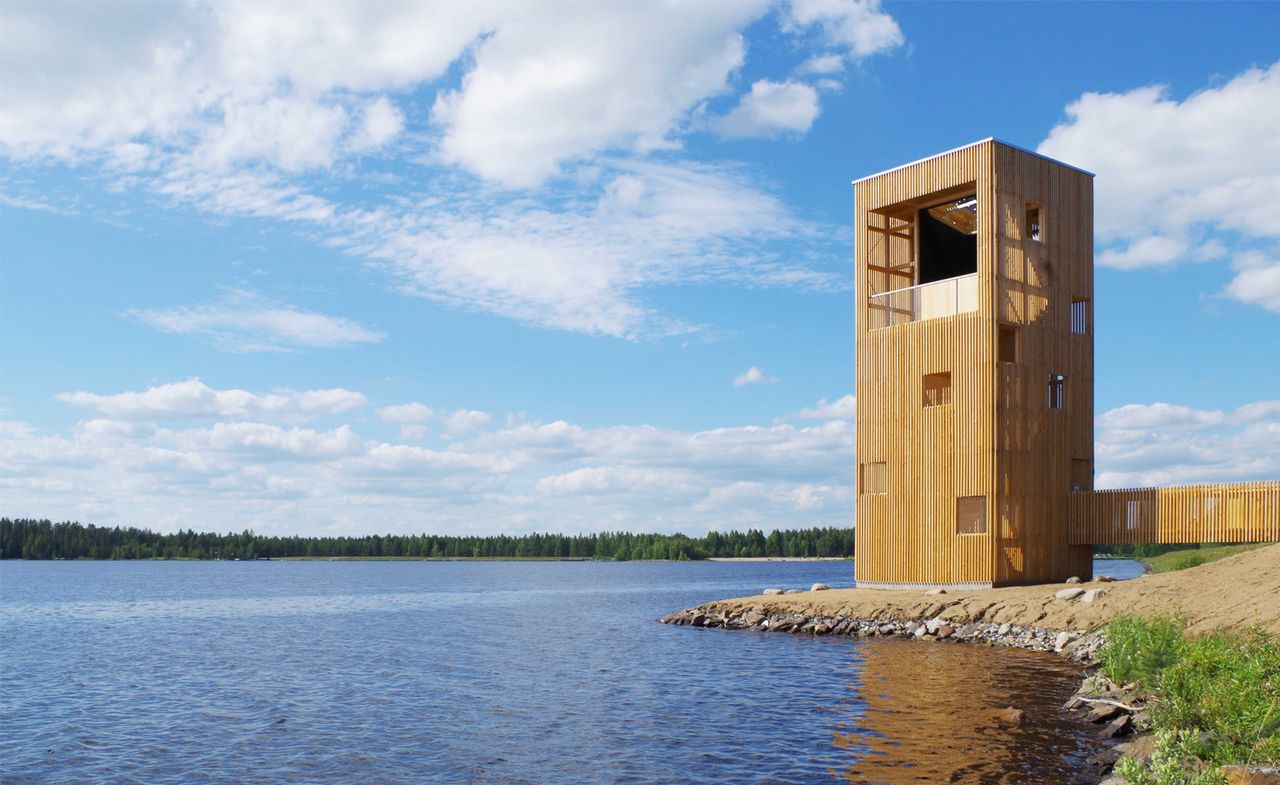  A giant wooden periscope