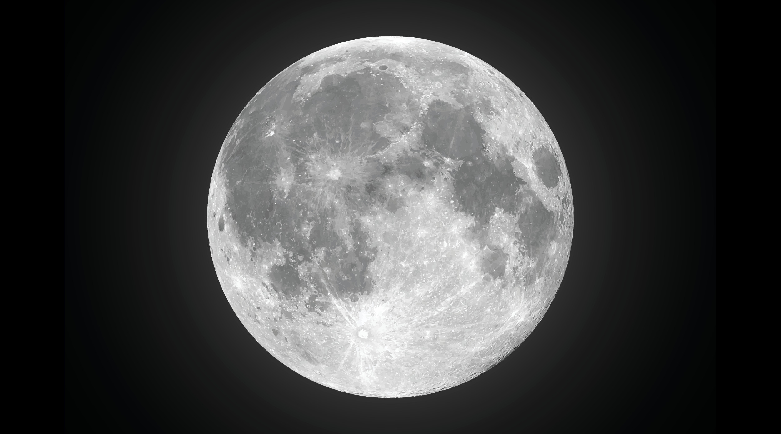 Gambar vektor bulan purnama