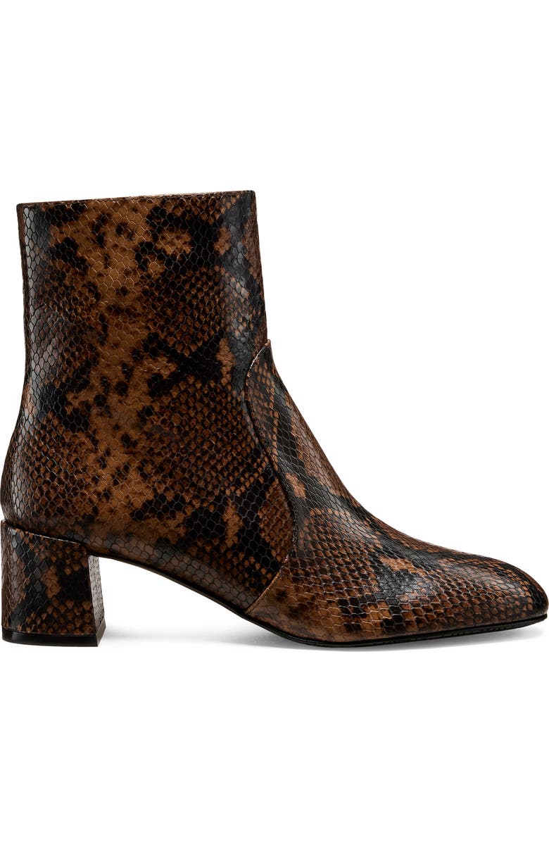 Maeve Snakeskin Embossed Bootie