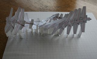 The 3D paper planes in a twisting motion