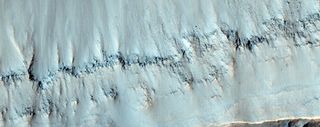 Recurring slope lineae on Mars