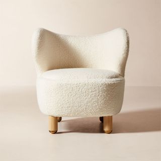 Nadine Ivory Boucle Accent Chair by Goop