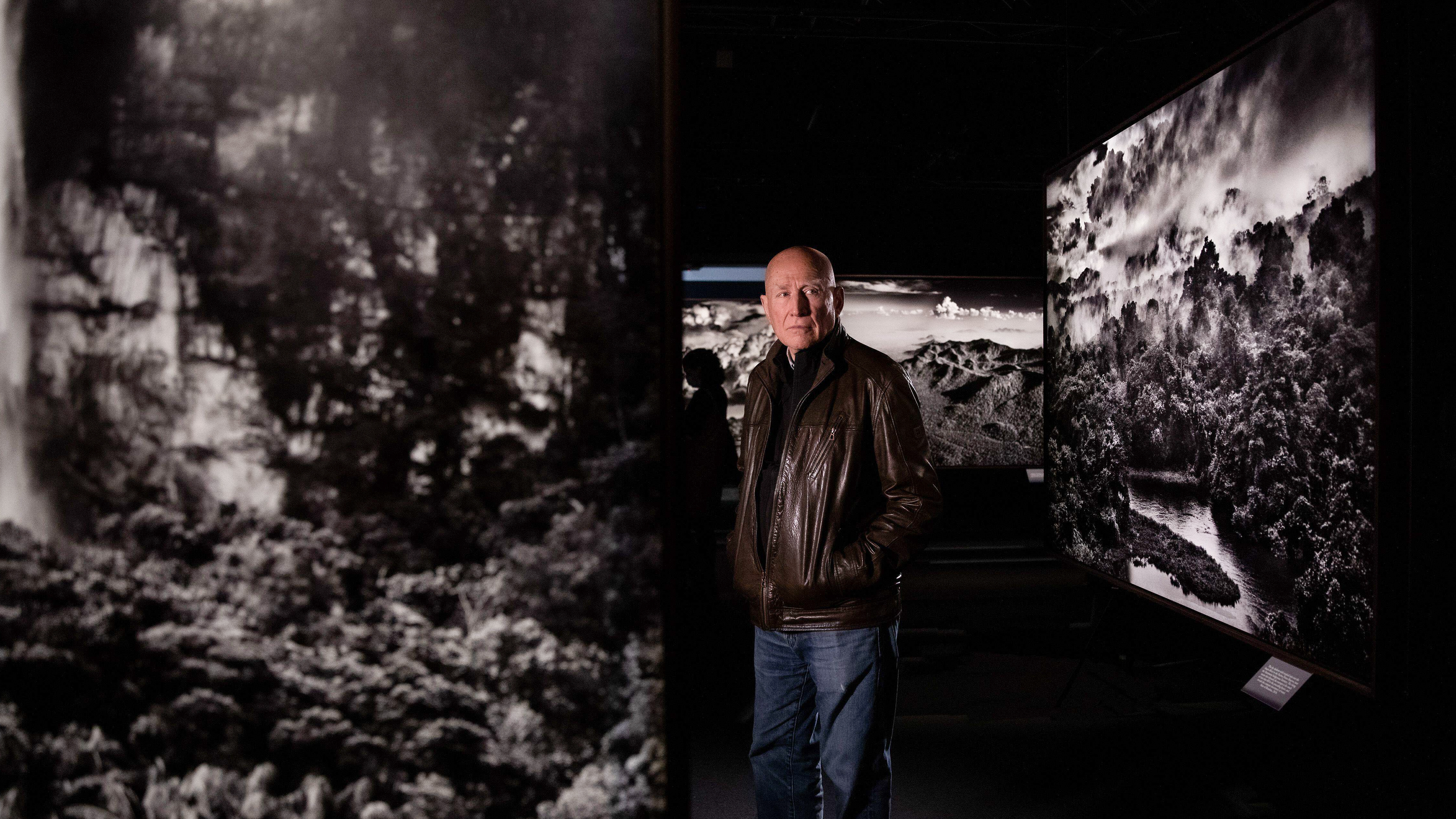 Sebastião Salgado at his exhibition Amazônia at the Science Museum in London, 2021
