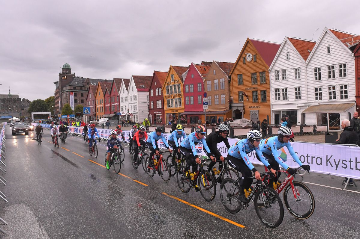 The Belgian team on the Bergen course
