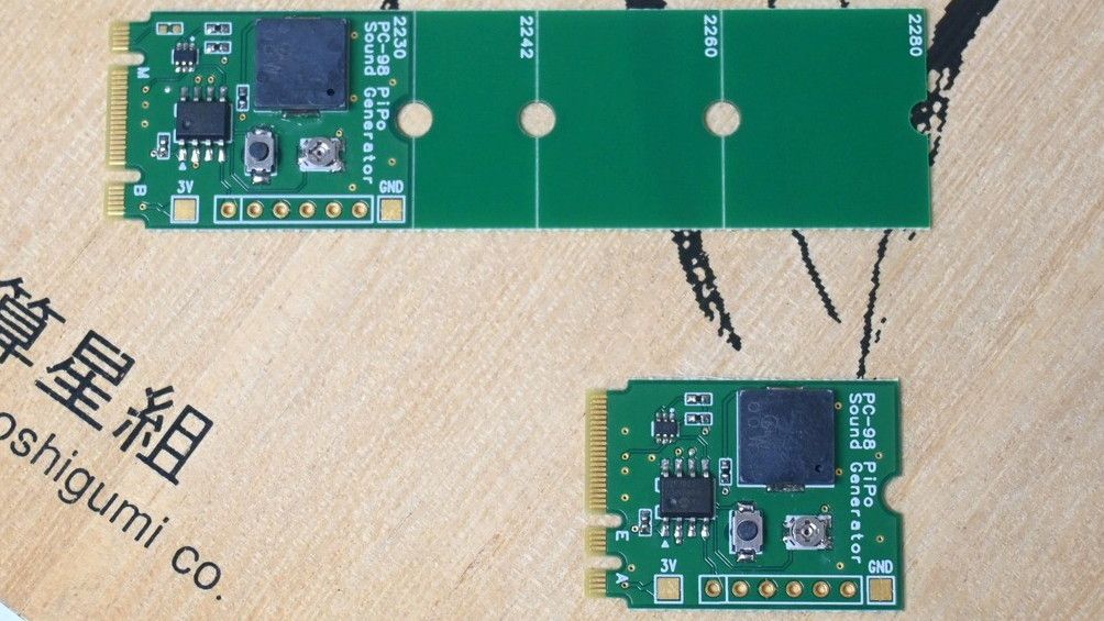 M.2 device generates PC startup sounds that mimic the NEC PC M.2 device generates PC startup sounds that mimic the NEC PC