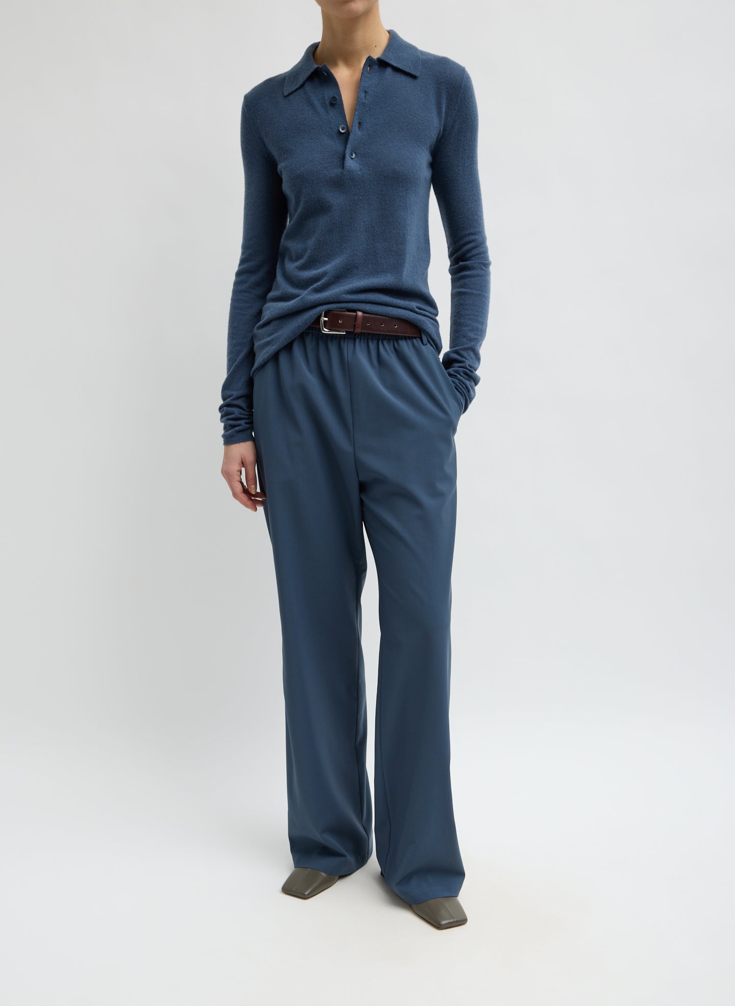 Tropical Wool Charles Trouser - Blue Fog / Xxs-S / T000tw3346