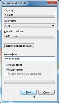Format as NTFS