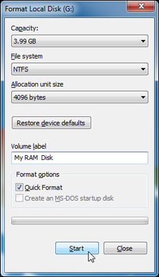Format as NTFS