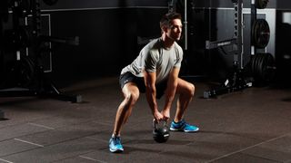 Weighted sumo squat