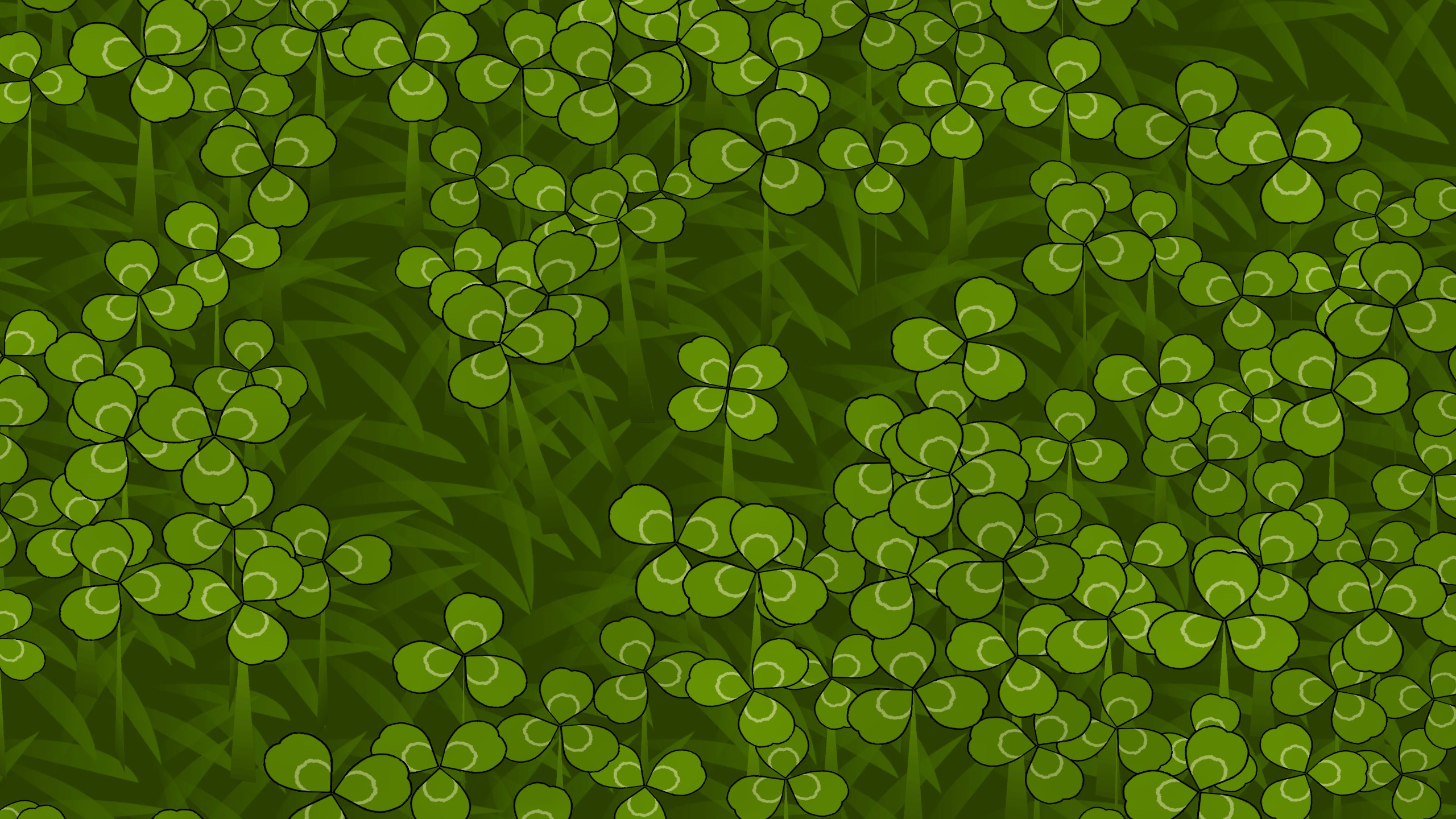 One In A Thousand: Clover Book - A field of green clovers with a four-leaf clover at the center.