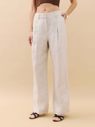 Alex Cropped Linen Pant