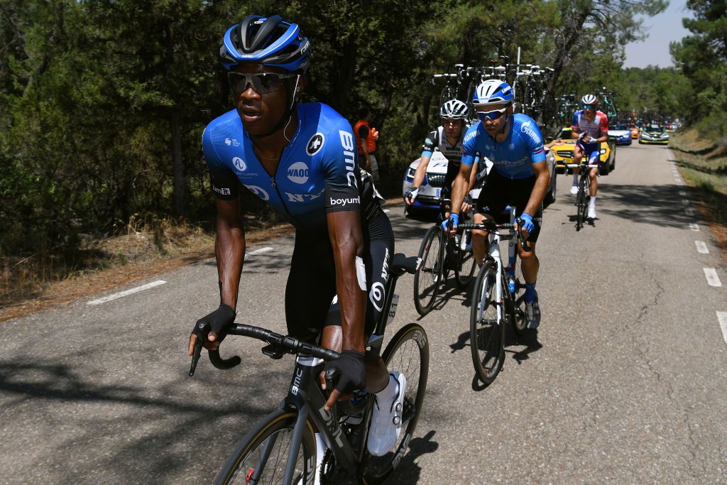 Nicholas Dlamini was back in action at the Vuelta a Burgos