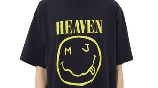 Marc Jacobs smiley face logo t shirt