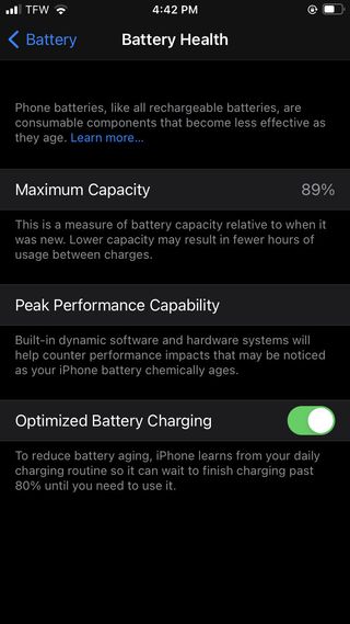 How to check battery health on iPhone