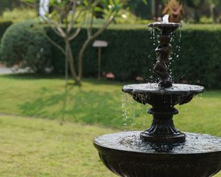 regency style garden water feature