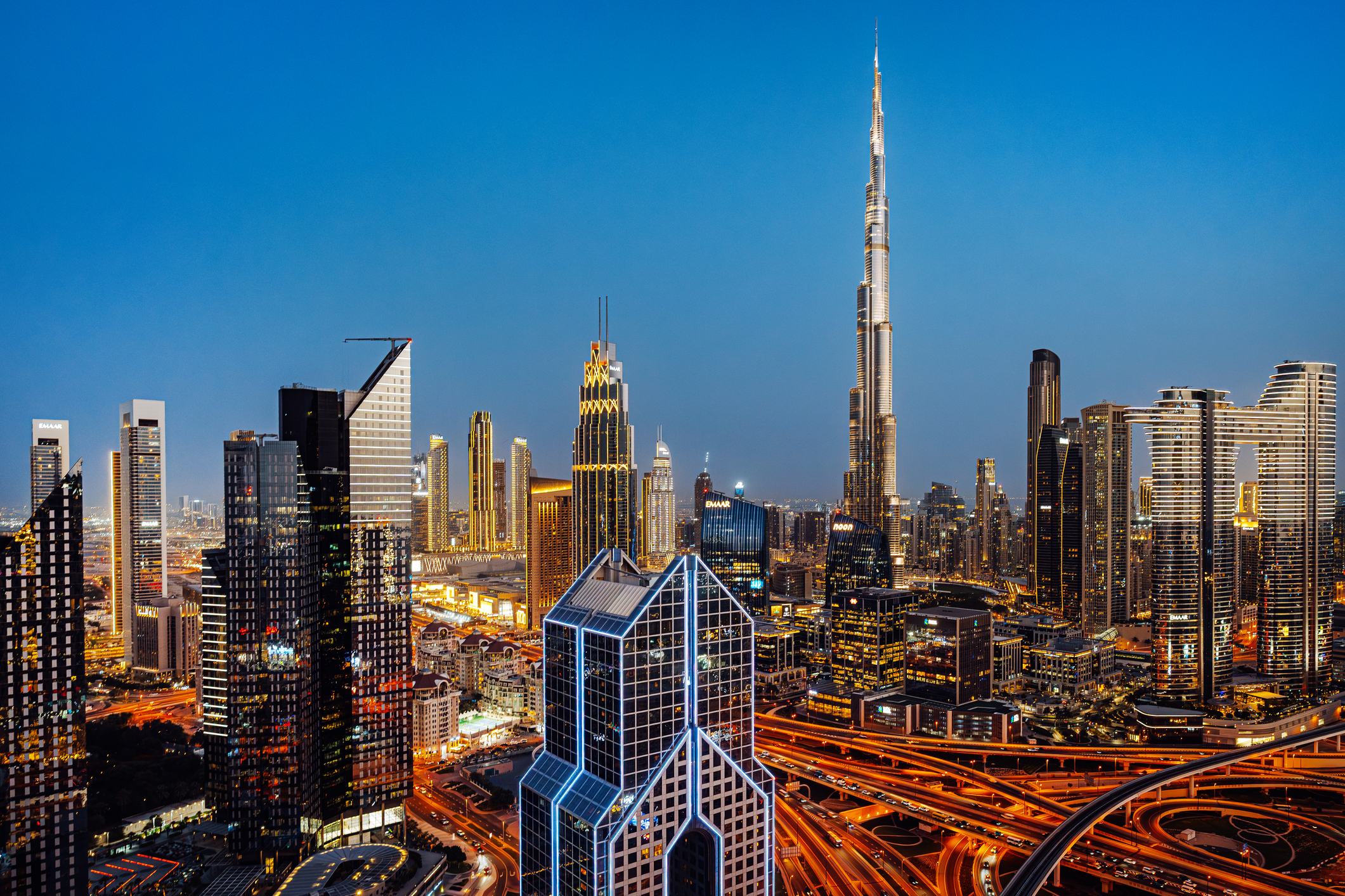 Dubai &ndash;&nbsp;Gulf states&rsquo; money concept with buildings