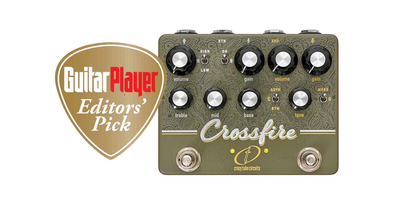 ギター Crazy Tube Circuits Crossfire SRV TS Crazy Tube Circuits Crossfire Review | GuitarPlayer