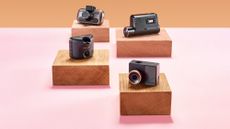 Best dash cam: Pictured here, a set of dash cams photographed in a studio