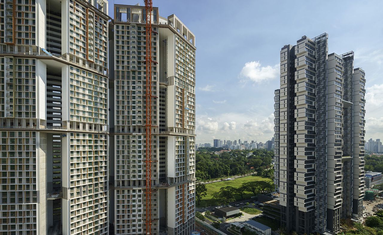 Singapore&#039;s new Dawson development consists of three schemes