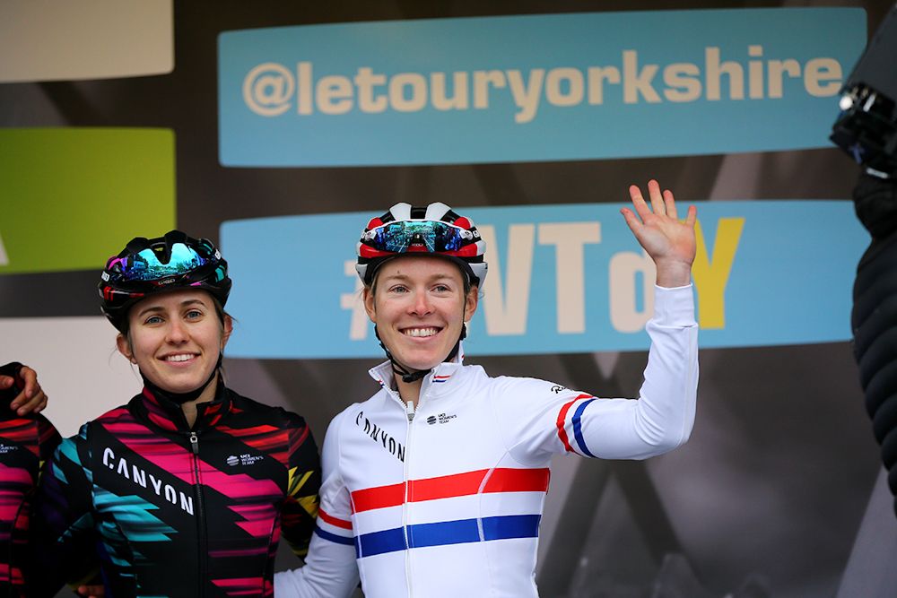 Hannah Barnes at the Tour de Yorkshire