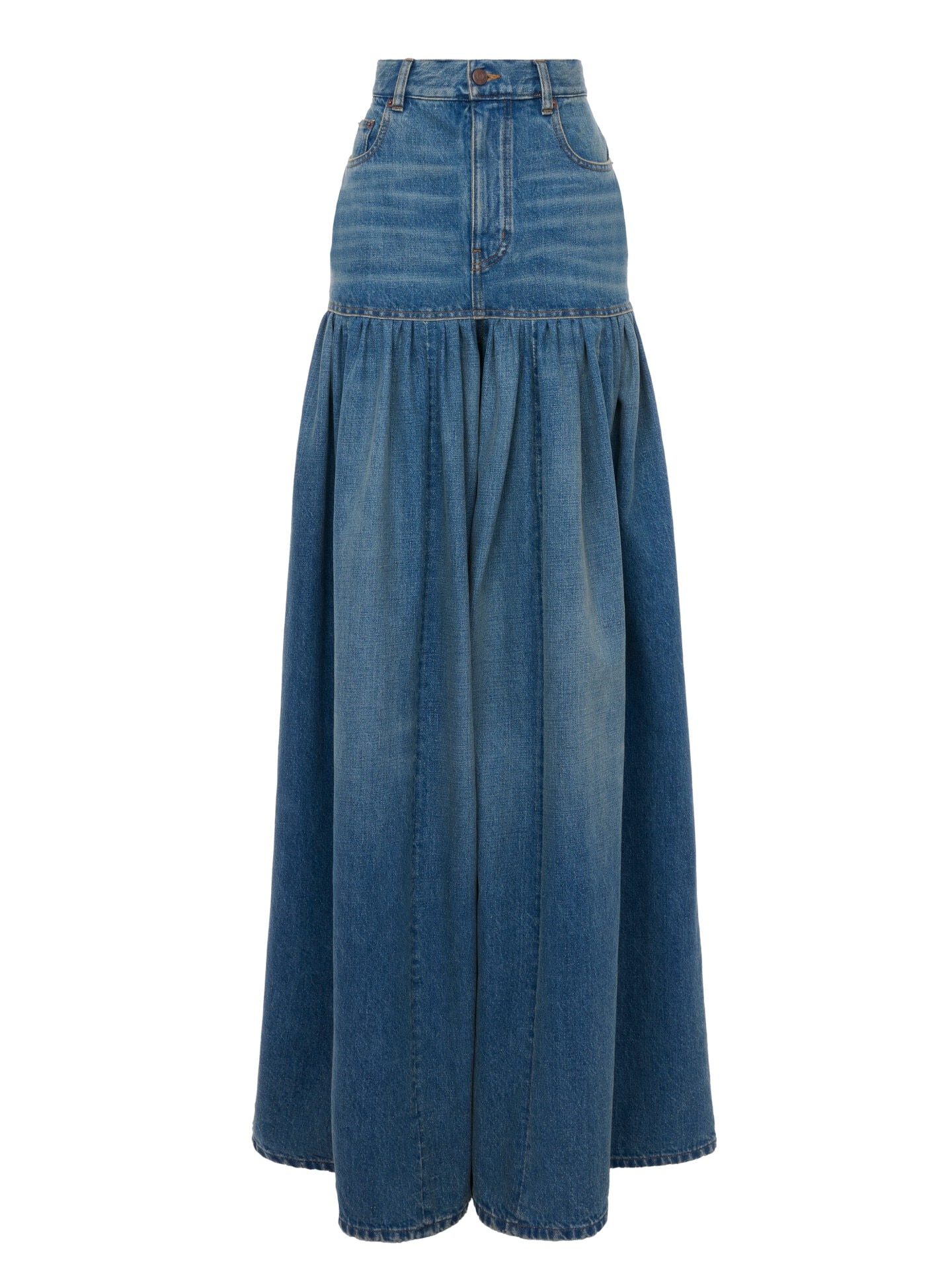High-Rise Balloon Jeans in Denim