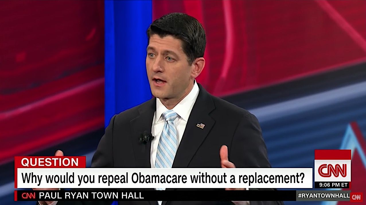 Paul Ryan talks about replacing ObamaCare