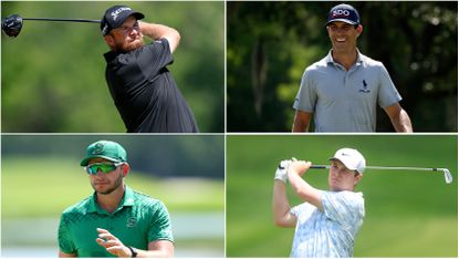 Shane Lowry, Billy Horschel, Dean Burmester and Robert MacIntyre all play shots